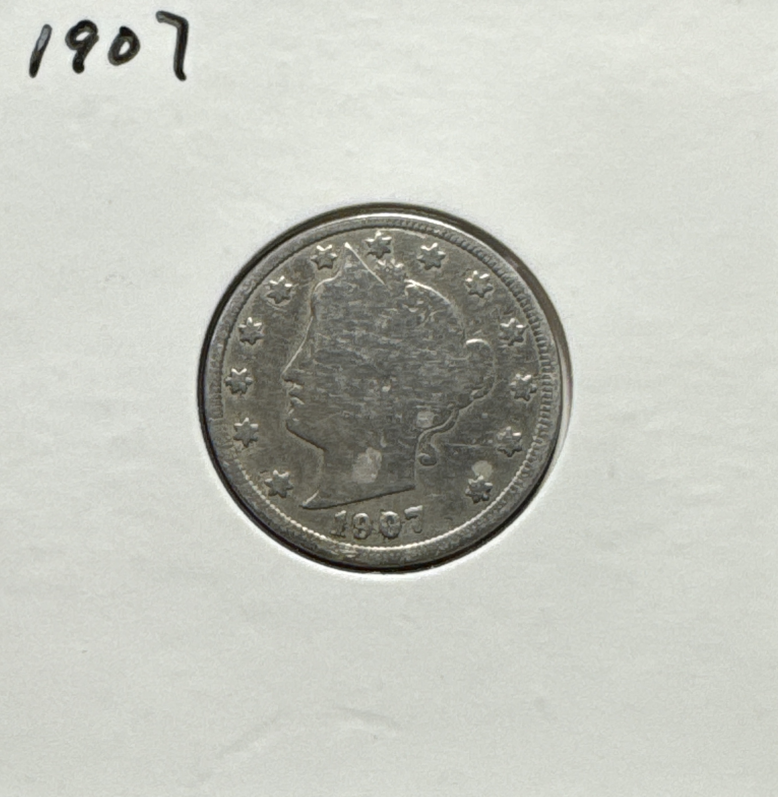 1907-P Liberty V Nickel Ungraded