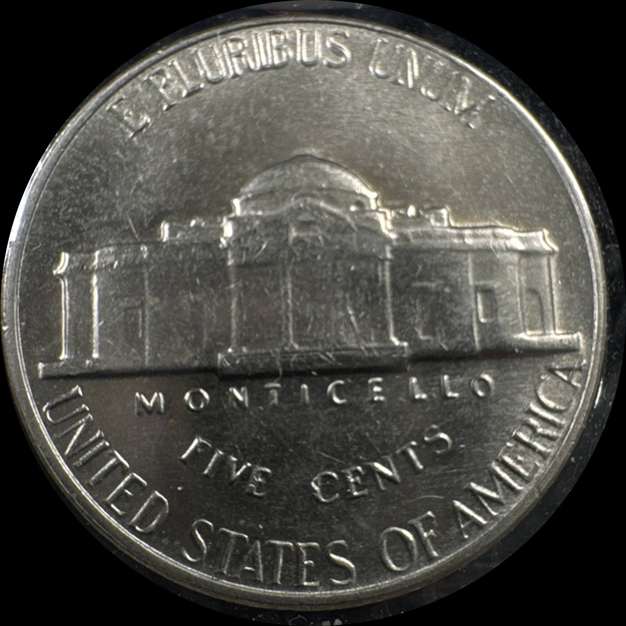 1968-S Jefferson Nickel Ungraded — back
