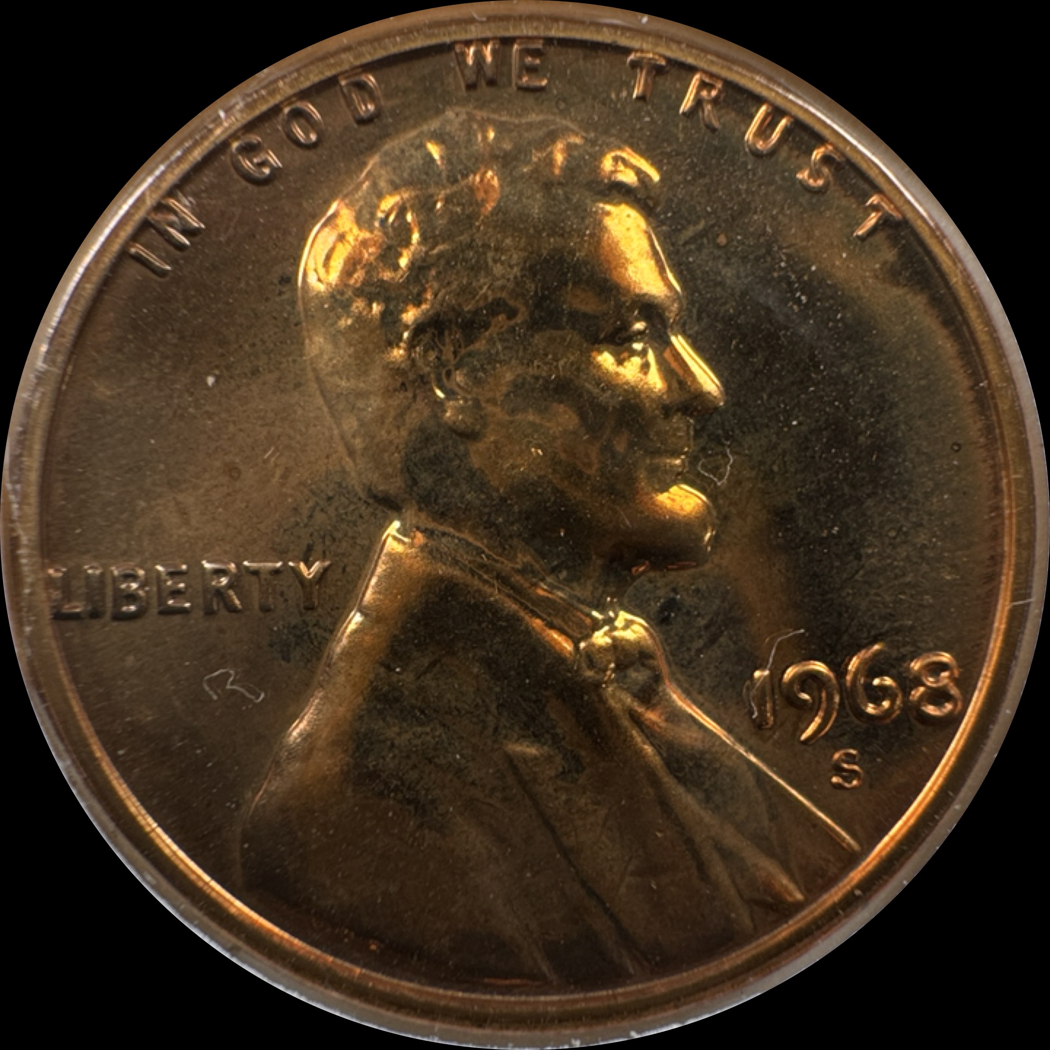 1968-S Lincoln Cent Ungraded