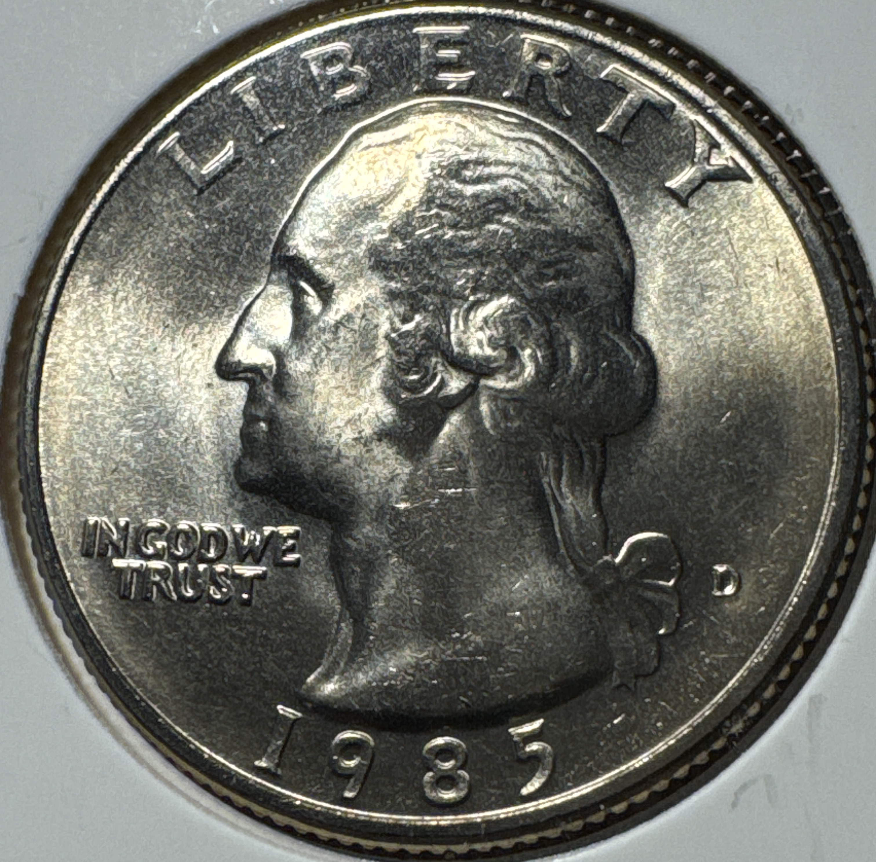 1985-D Washington Quarter Ungraded