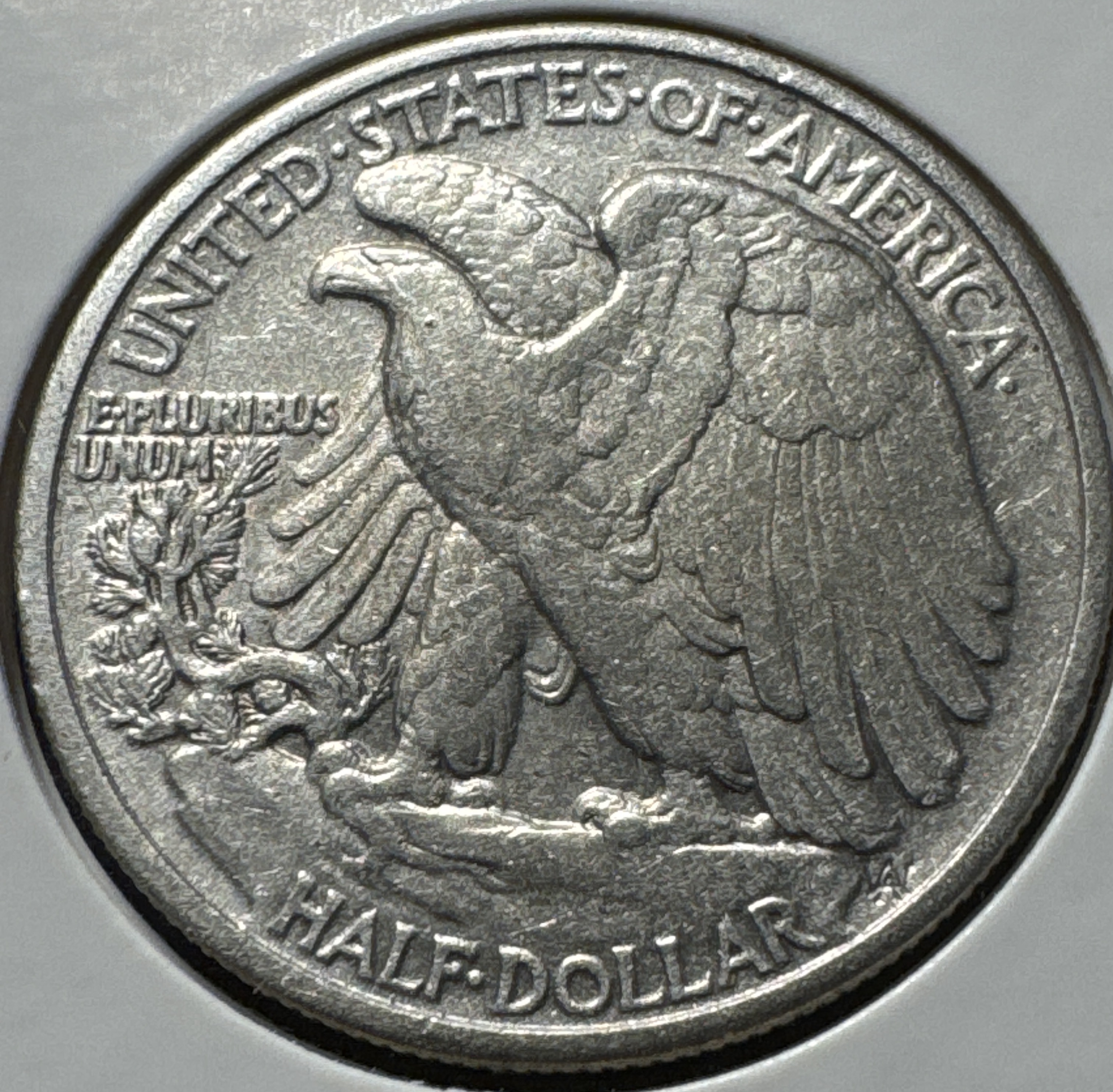 1939-P Walking Liberty Half Dollar Ungraded — back