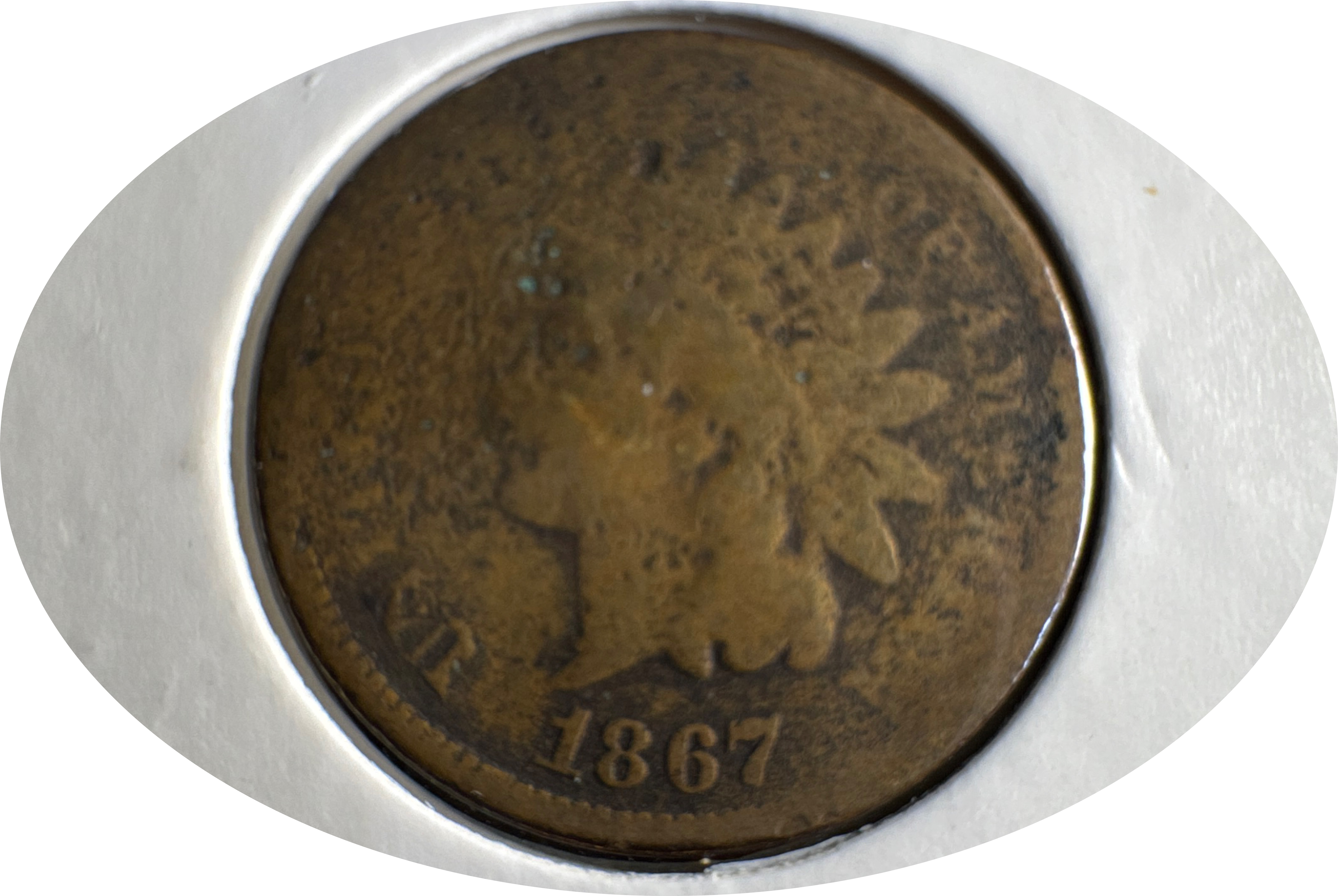 1867-P Indian Head Cent Ungraded