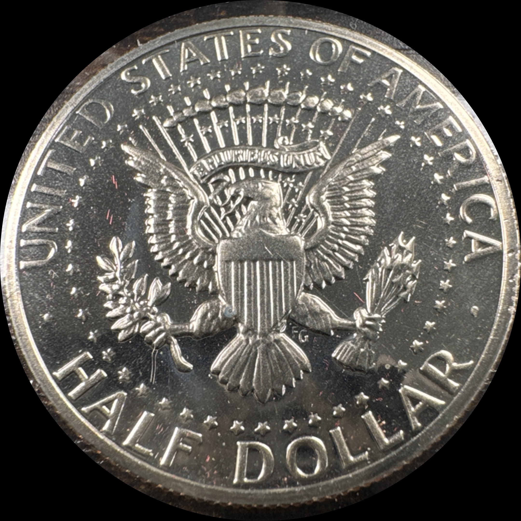 1974-S Kennedy Half Dollar Ungraded — back