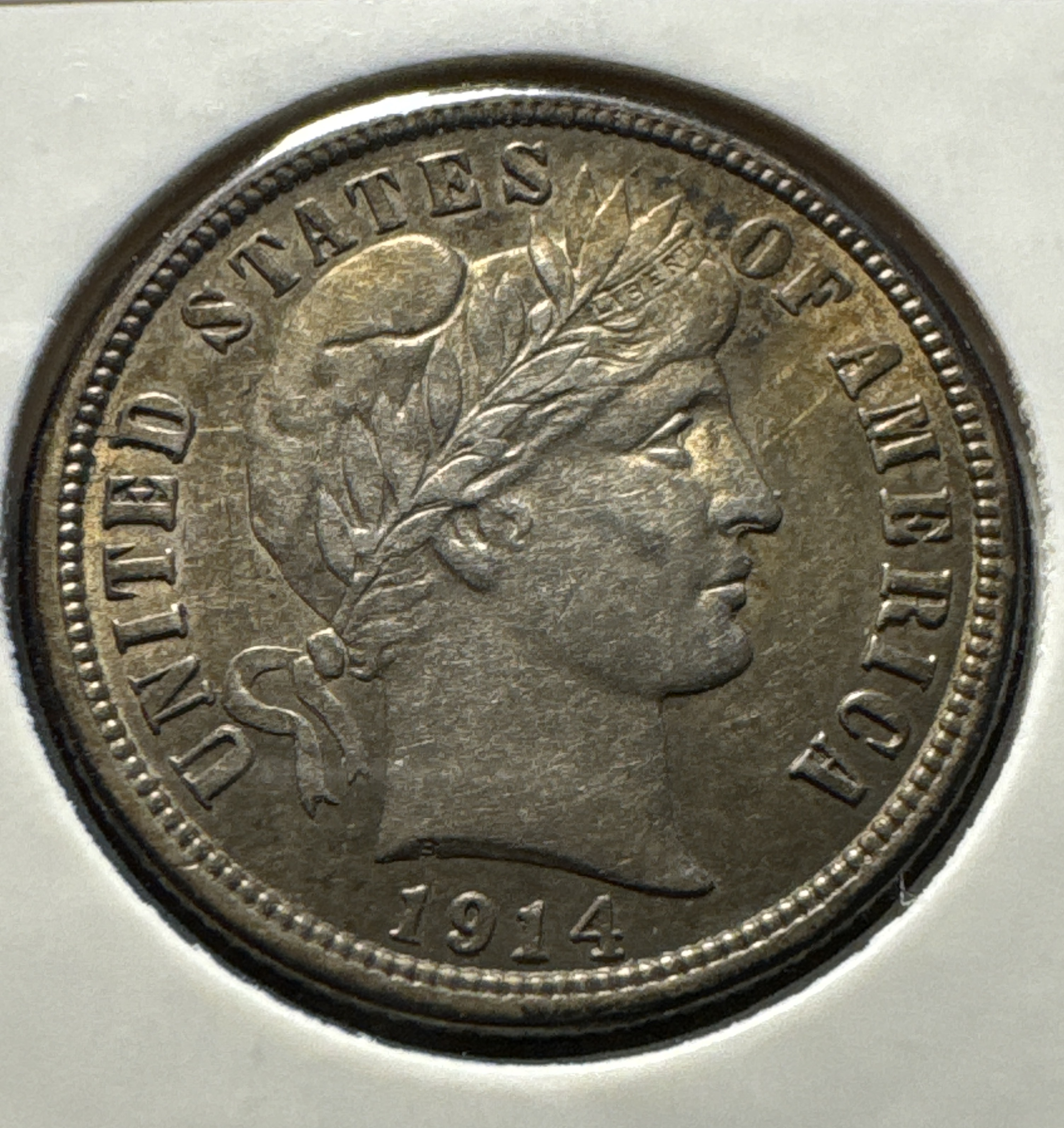 1914-P Barber Dime Ungraded