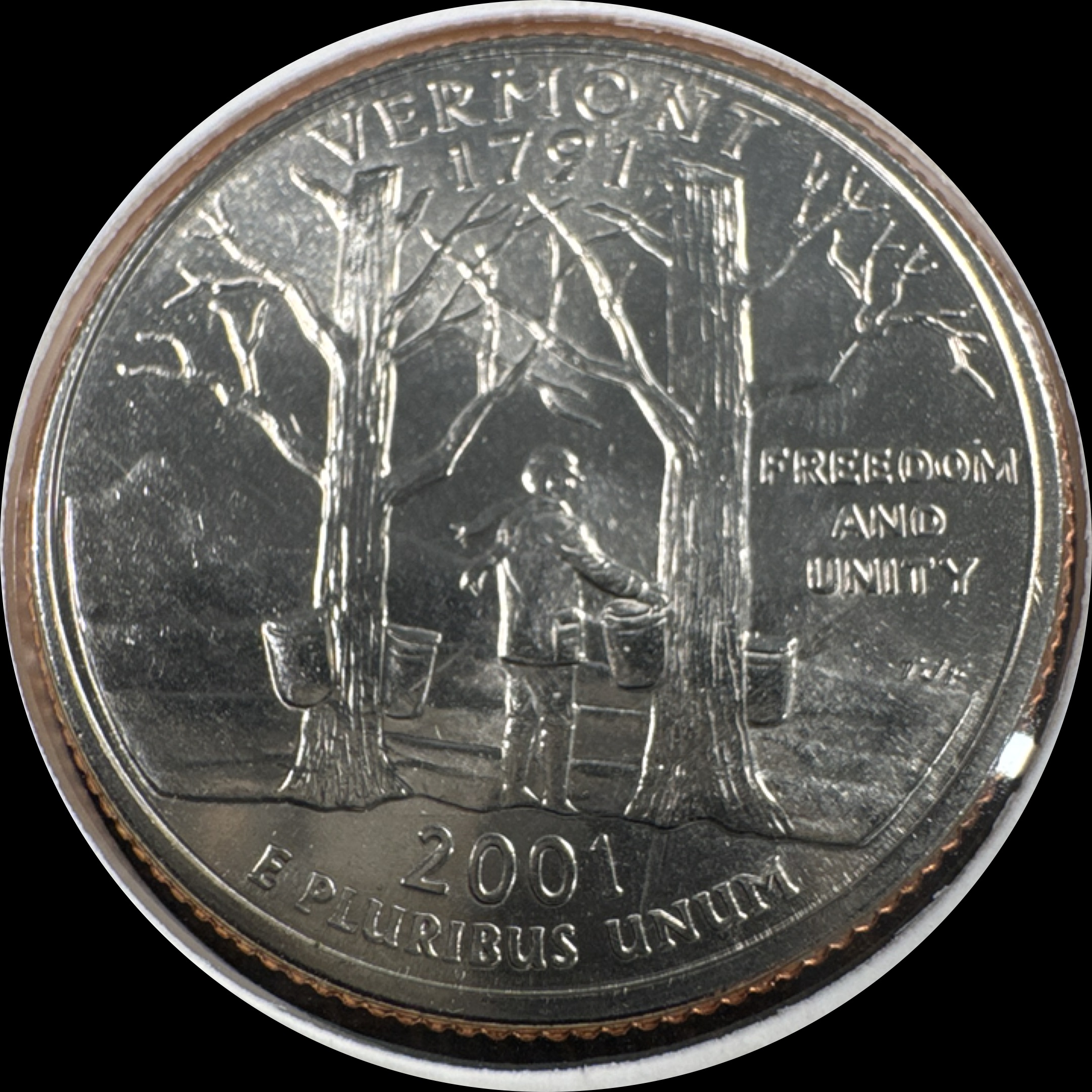 2001-P Washington Quarter Ungraded — back