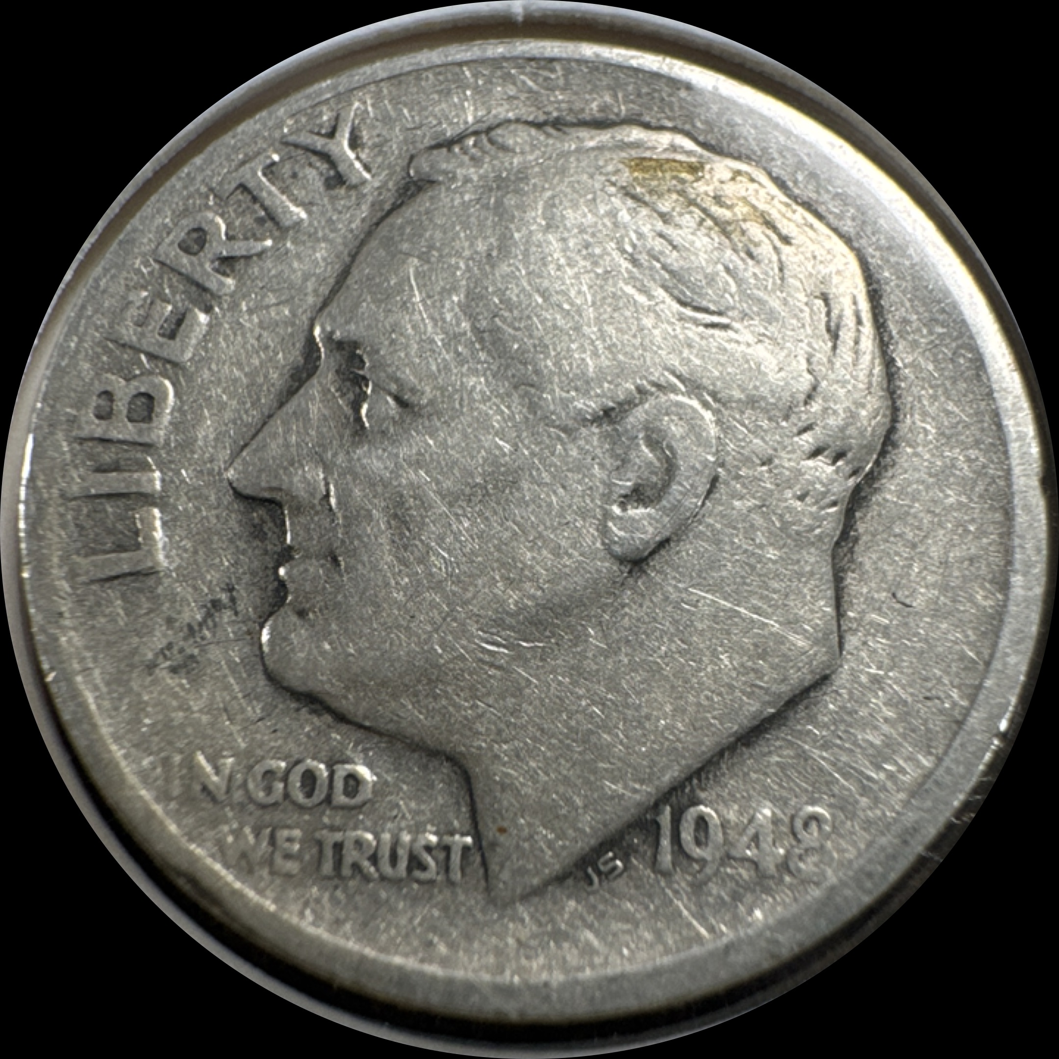 1948-S Roosevelt Dime Ungraded