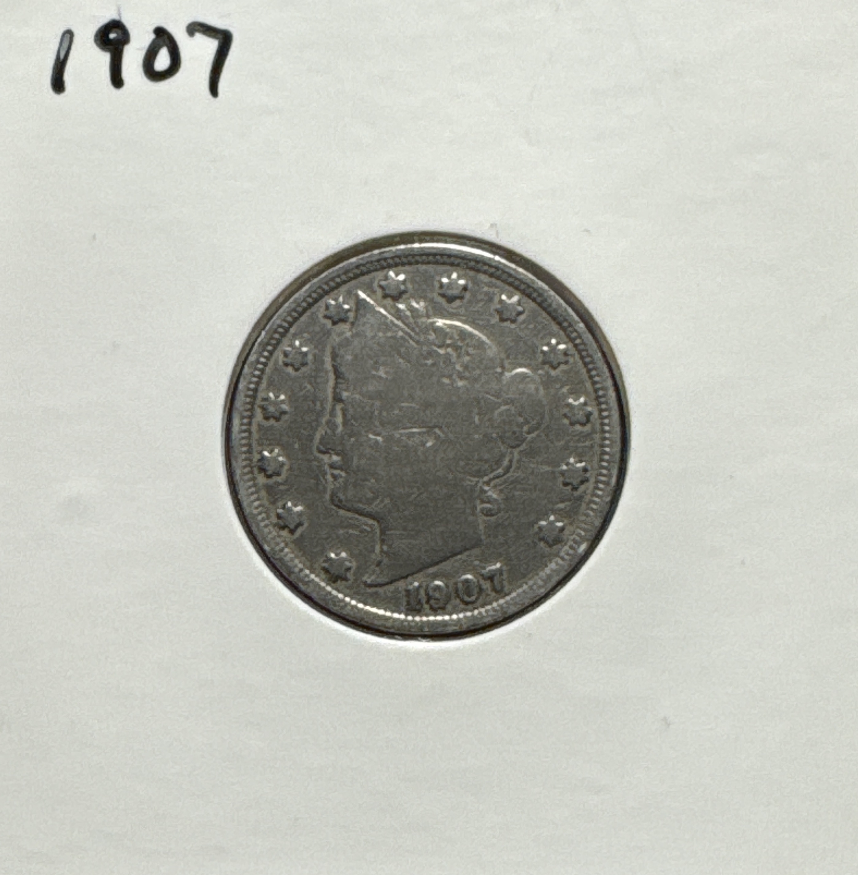 1907-P Liberty V Nickel Ungraded