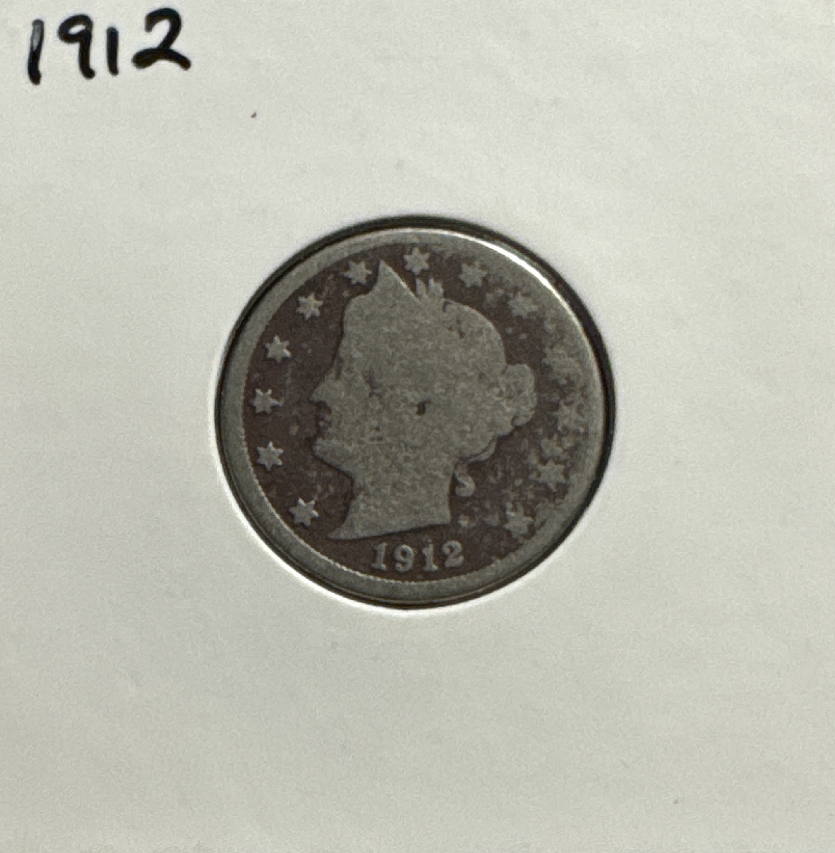 1912-P Liberty V Nickel Ungraded