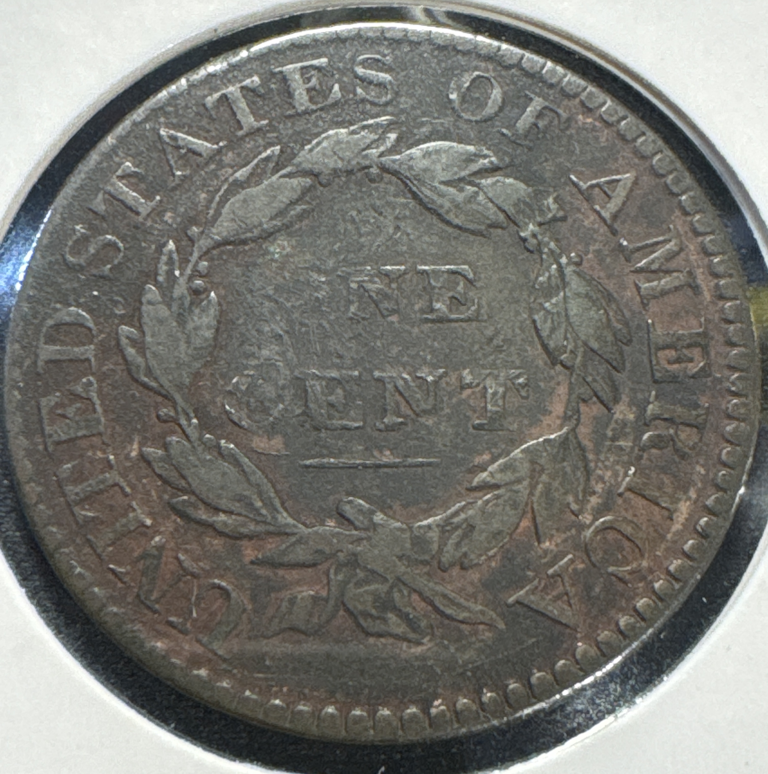 1830-P Coronet Head Large Cent Ungraded — back