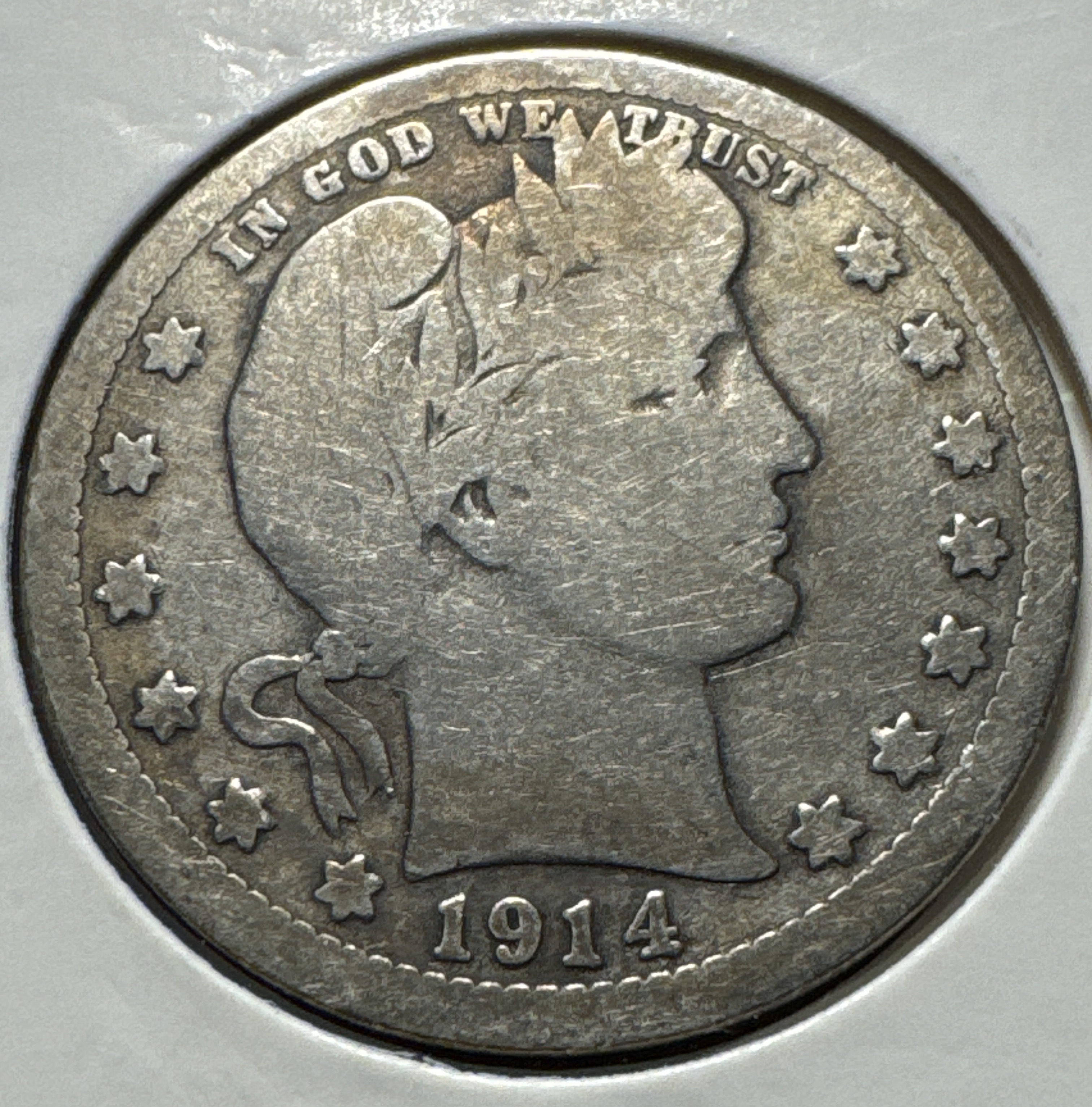 1914-P Barber Quarter Ungraded