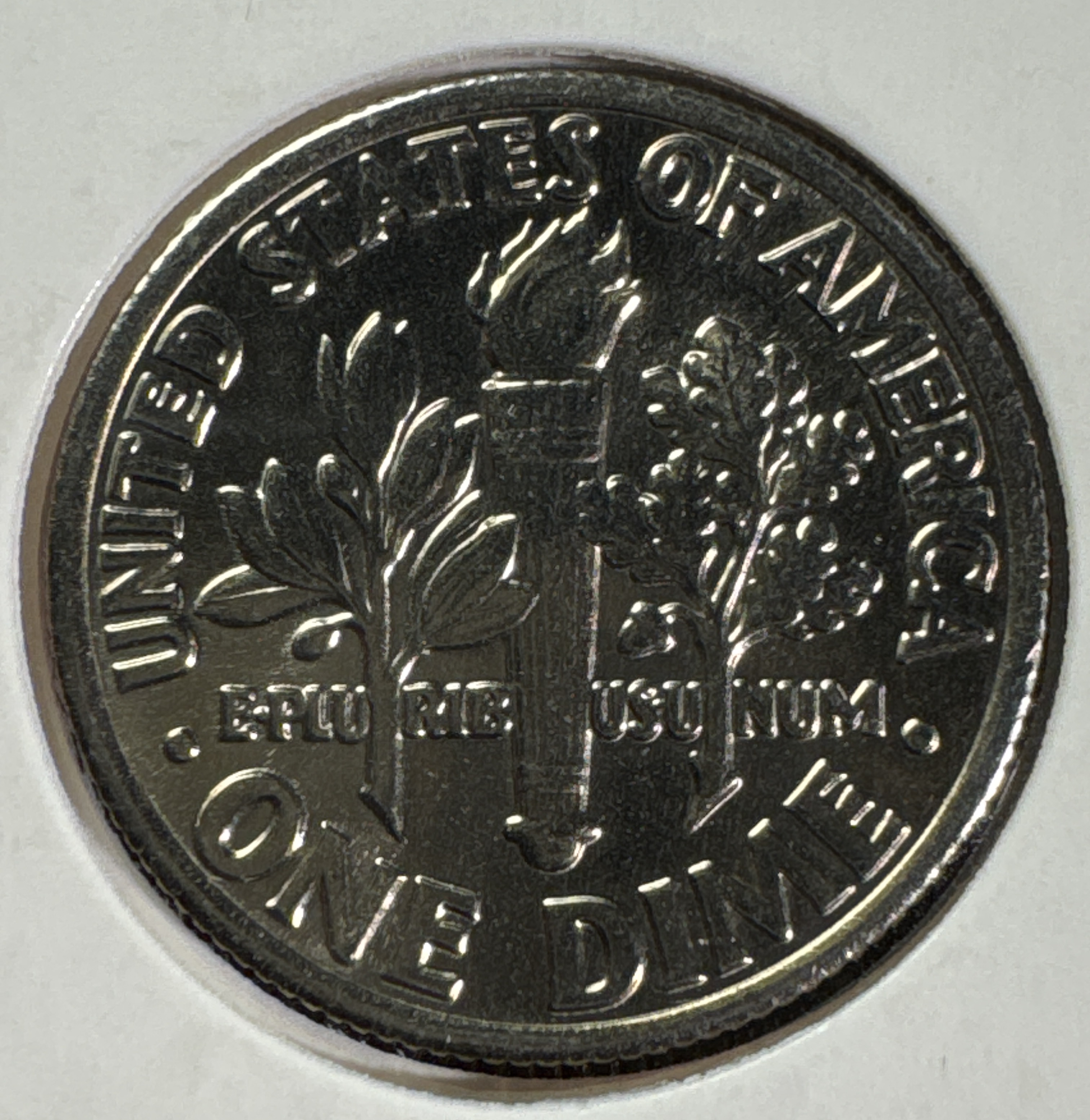 1981-P Roosevelt Dime Ungraded — back