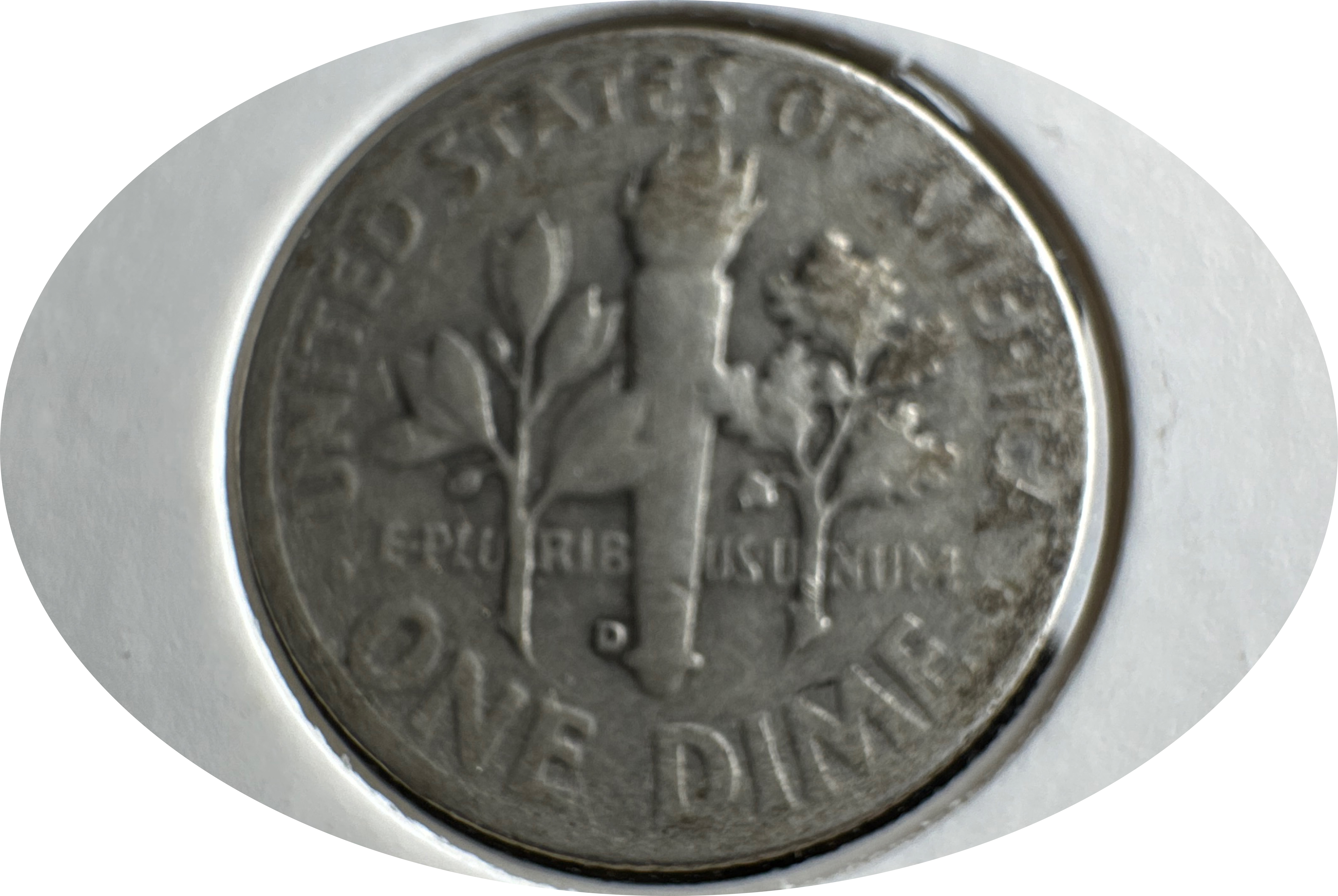 1949-D Roosevelt Dime Ungraded — back