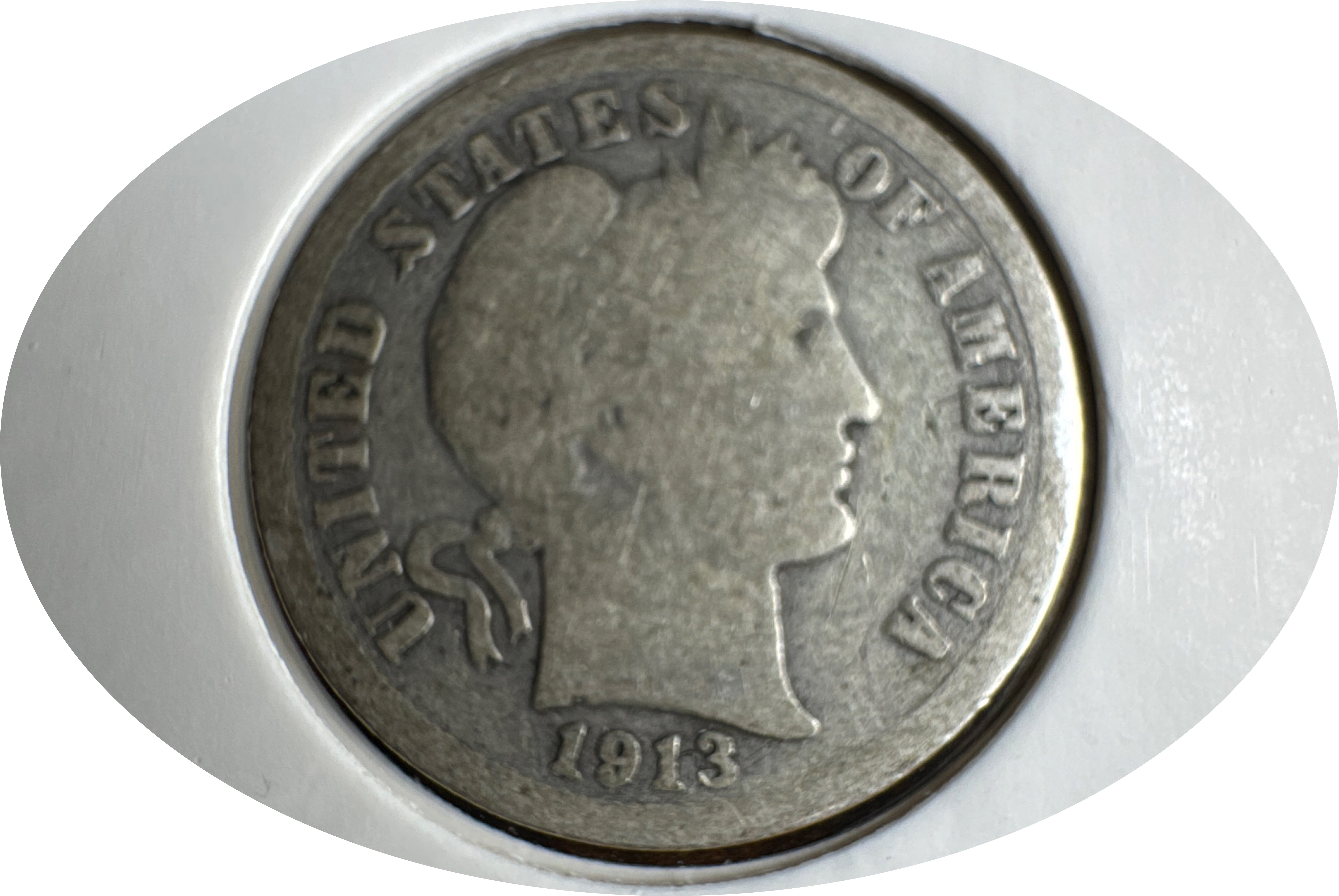 1913-P Barber Dime Ungraded