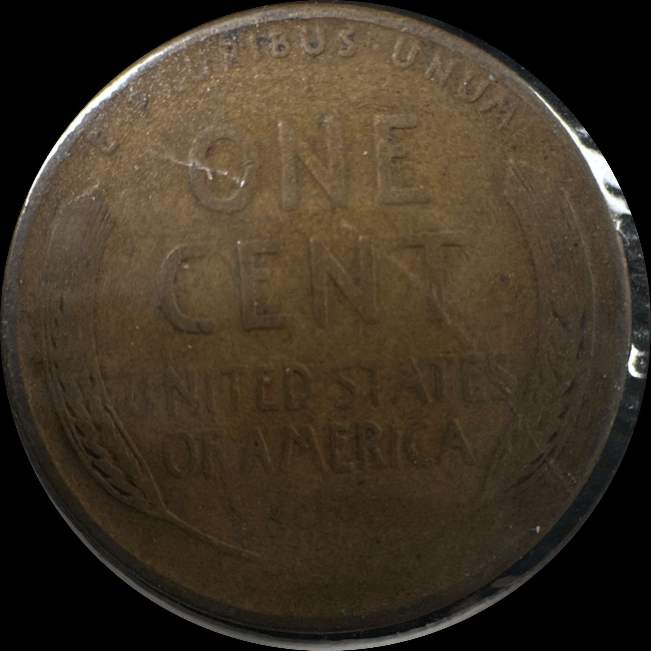 1938-S Lincoln Cent Ungraded — back