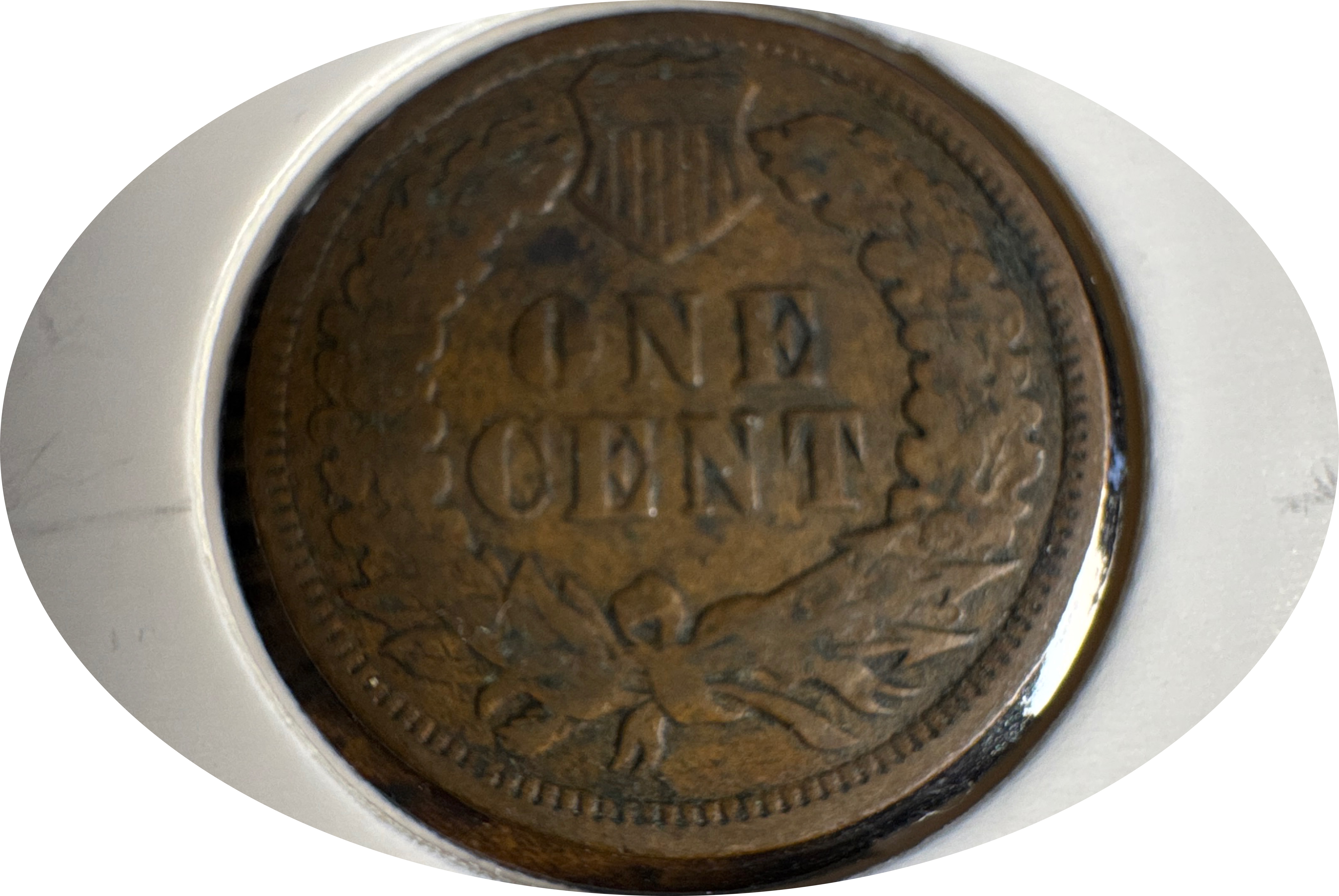 1890-P Indian Head Cent Ungraded — back