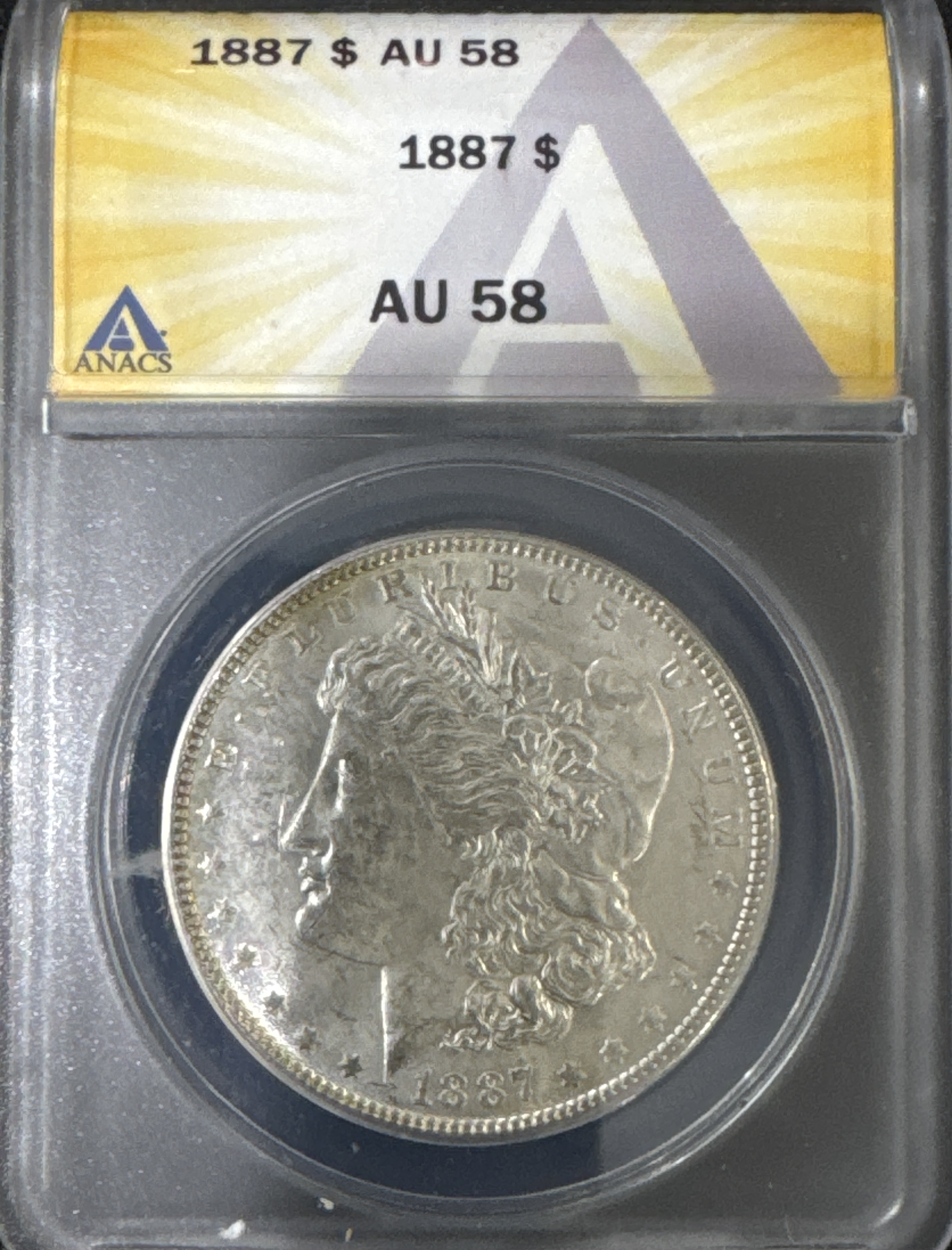 1887-P Morgan Dollar AU58