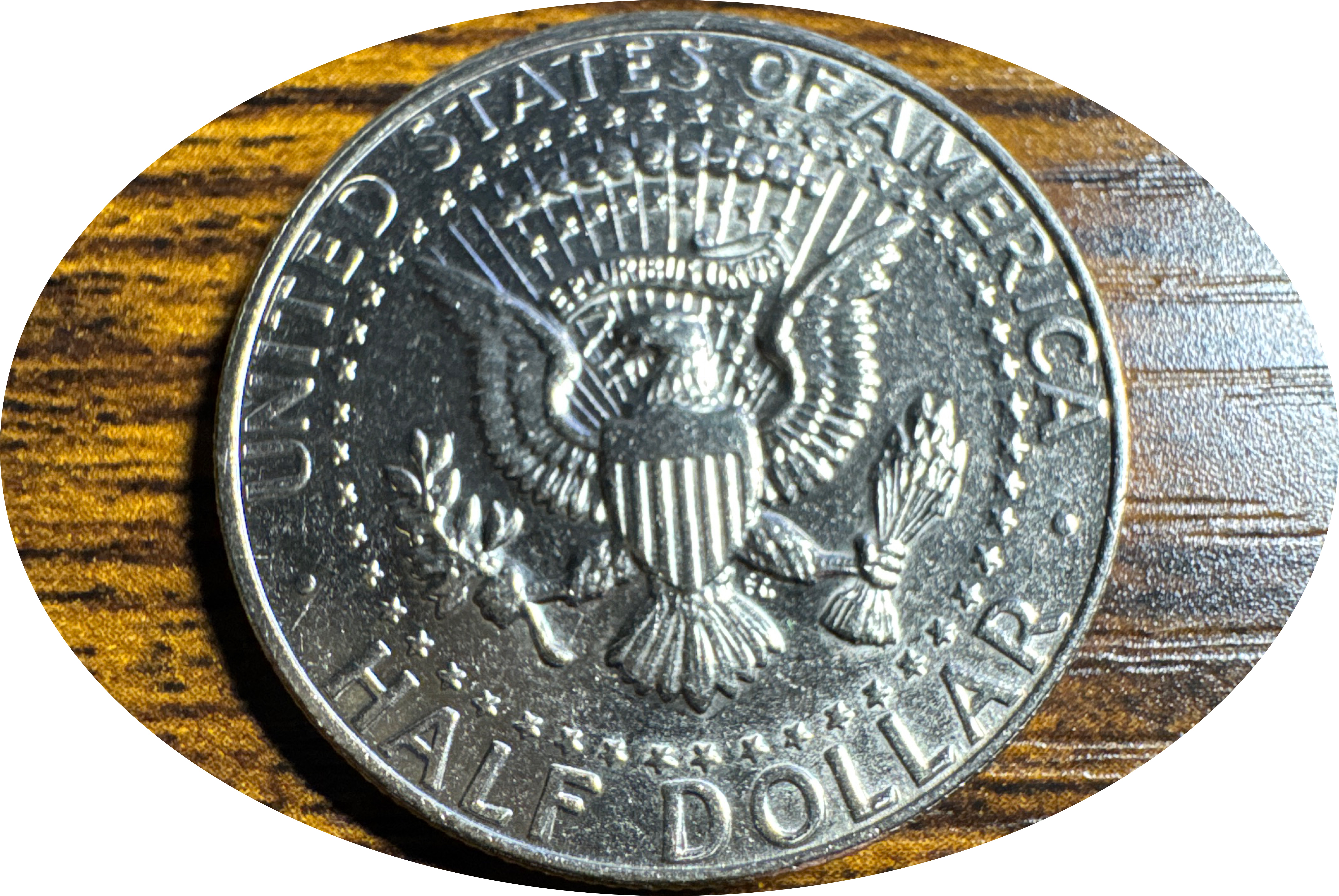 1987-P Kennedy Half Dollar Ungraded — back
