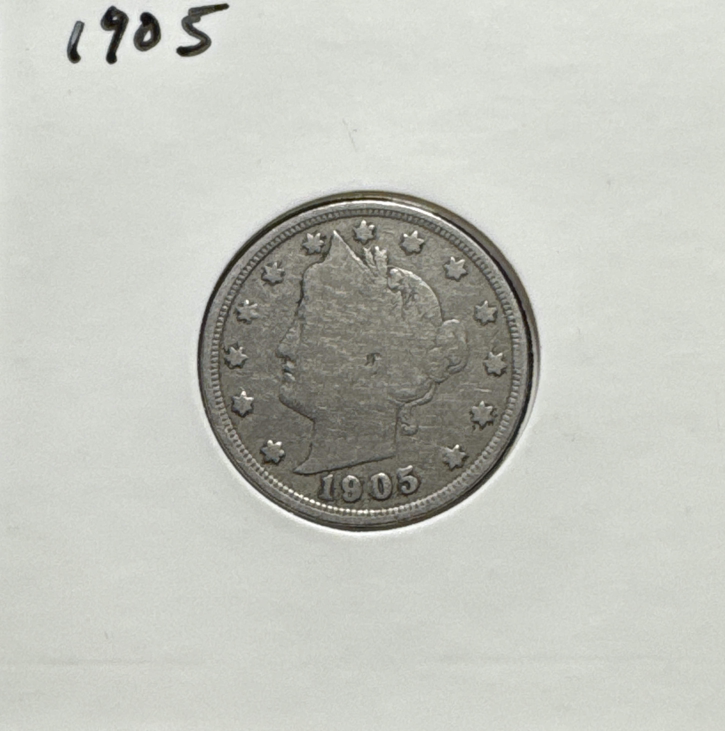1905-P Liberty V Nickel Ungraded