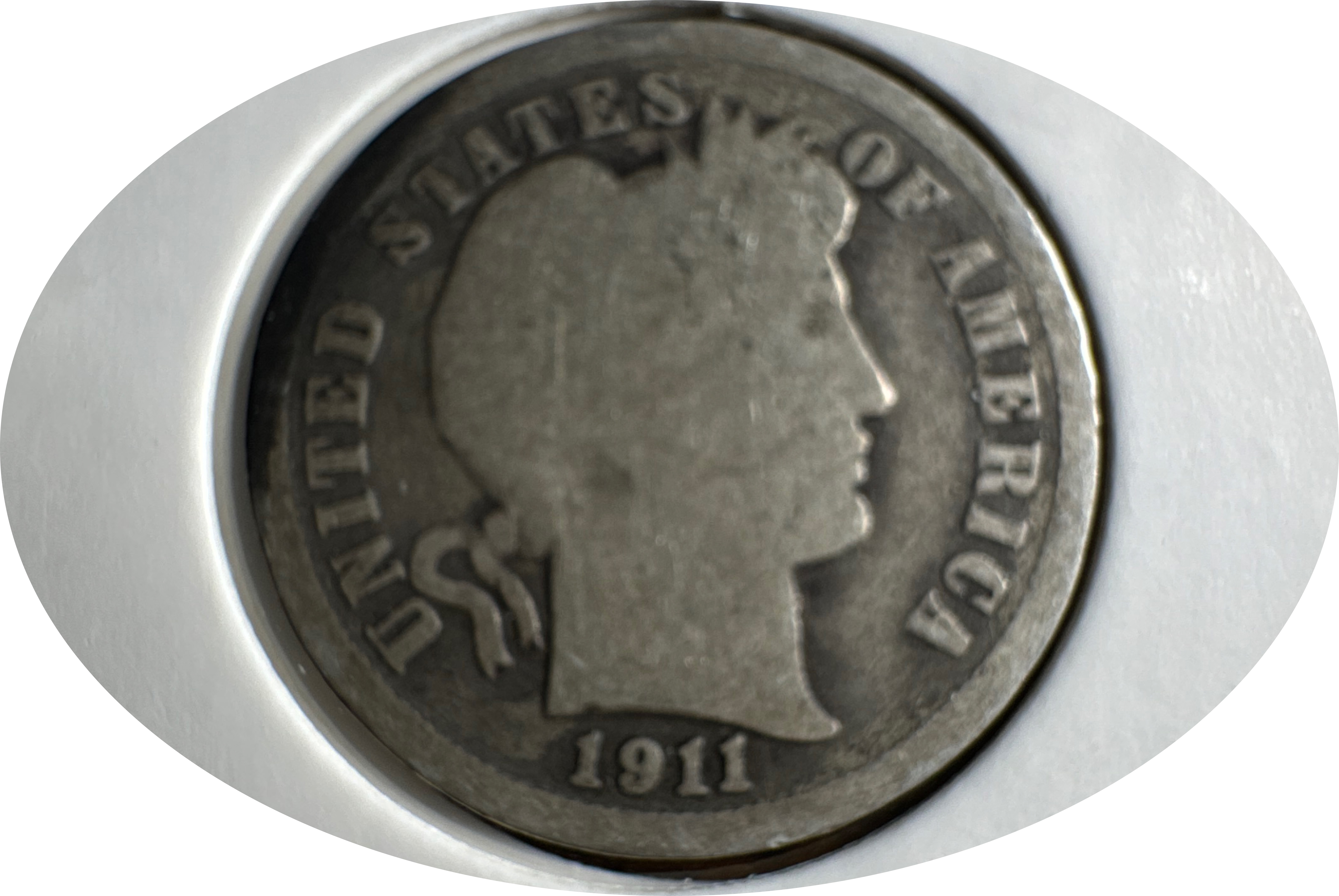 1911-P Barber Dime Ungraded