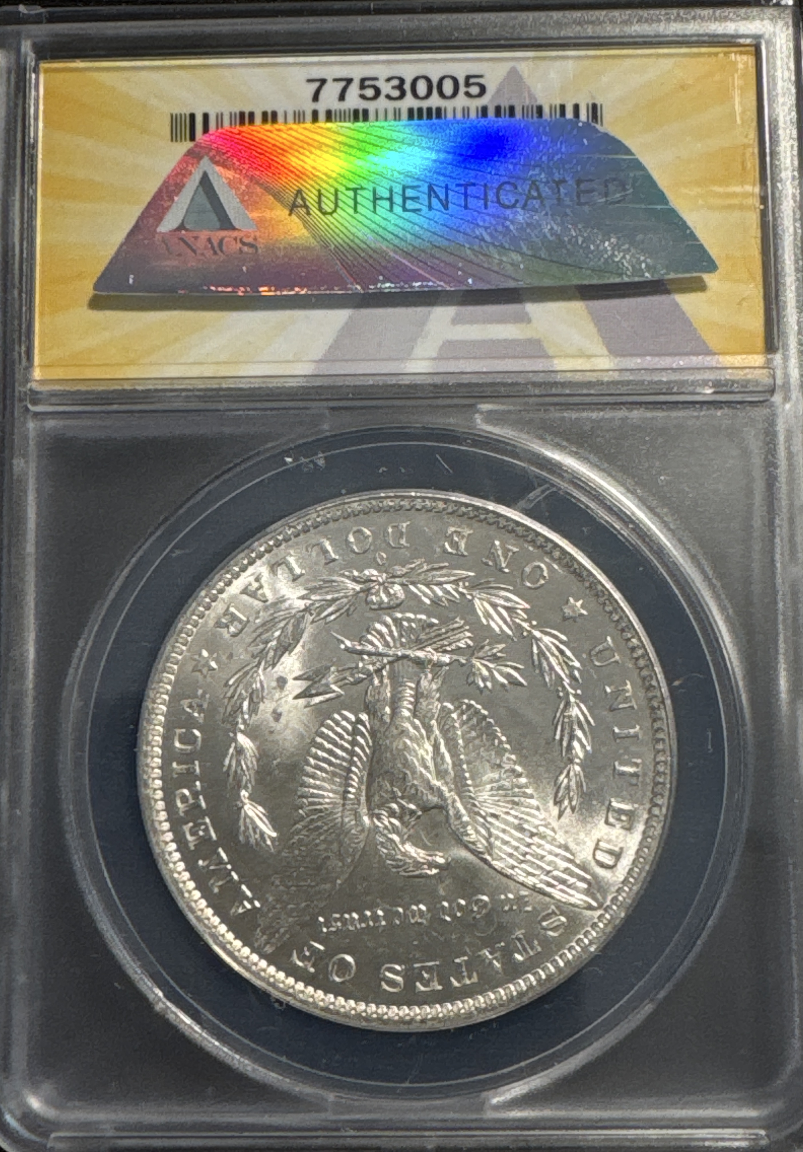 1882-O Morgan Dollar MS63 — back