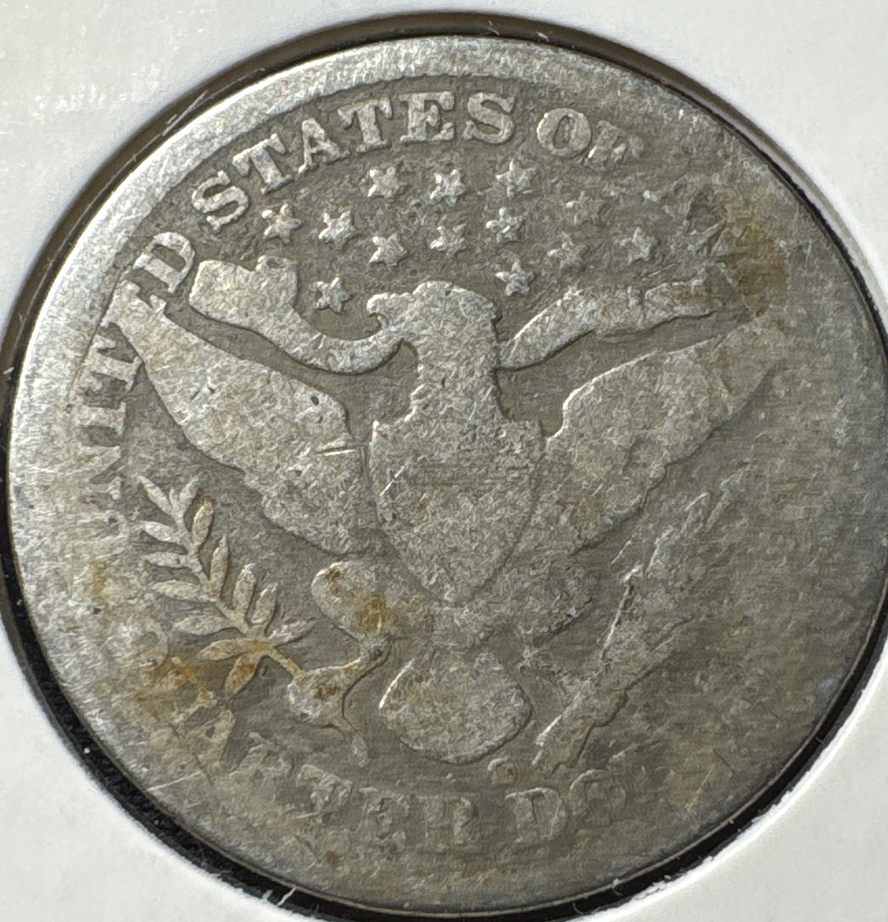 1894-O Barber Quarter Ungraded — back