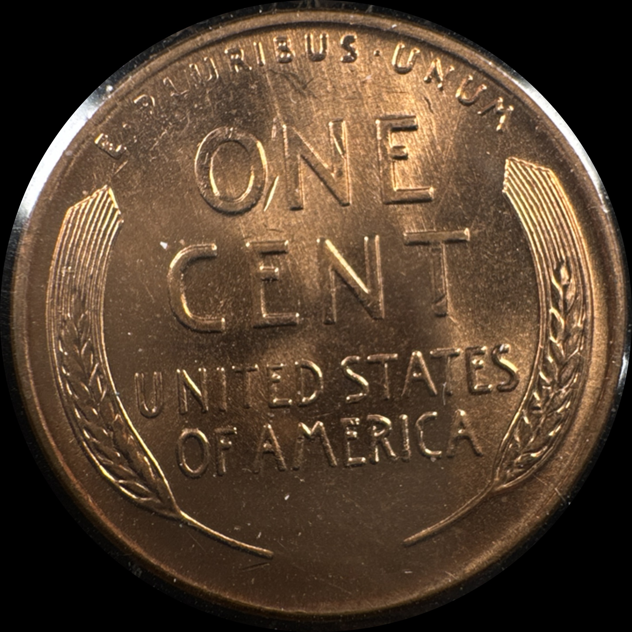 1958-D Lincoln Cent Ungraded — back