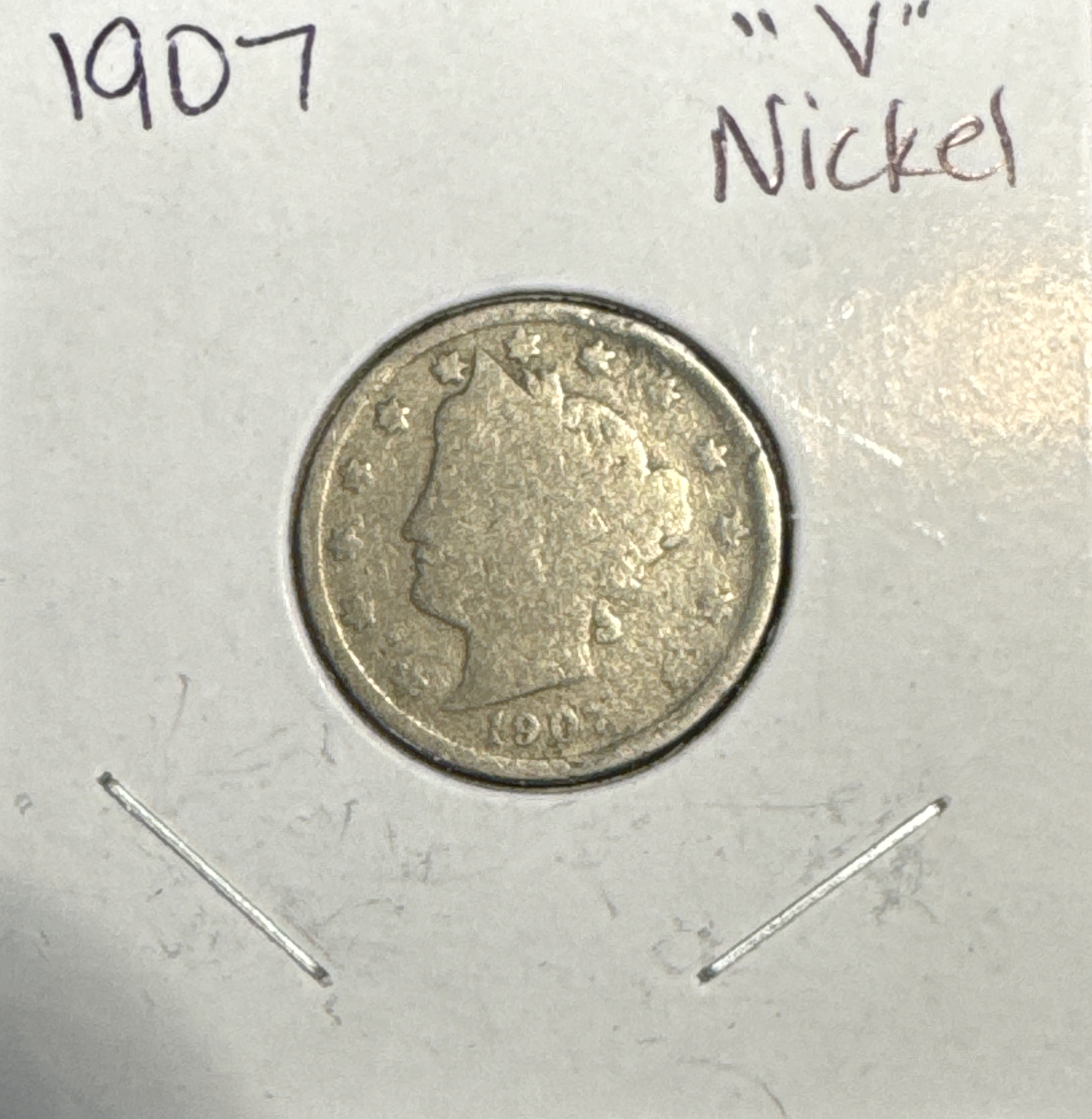 1907-P Liberty V Nickel Ungraded