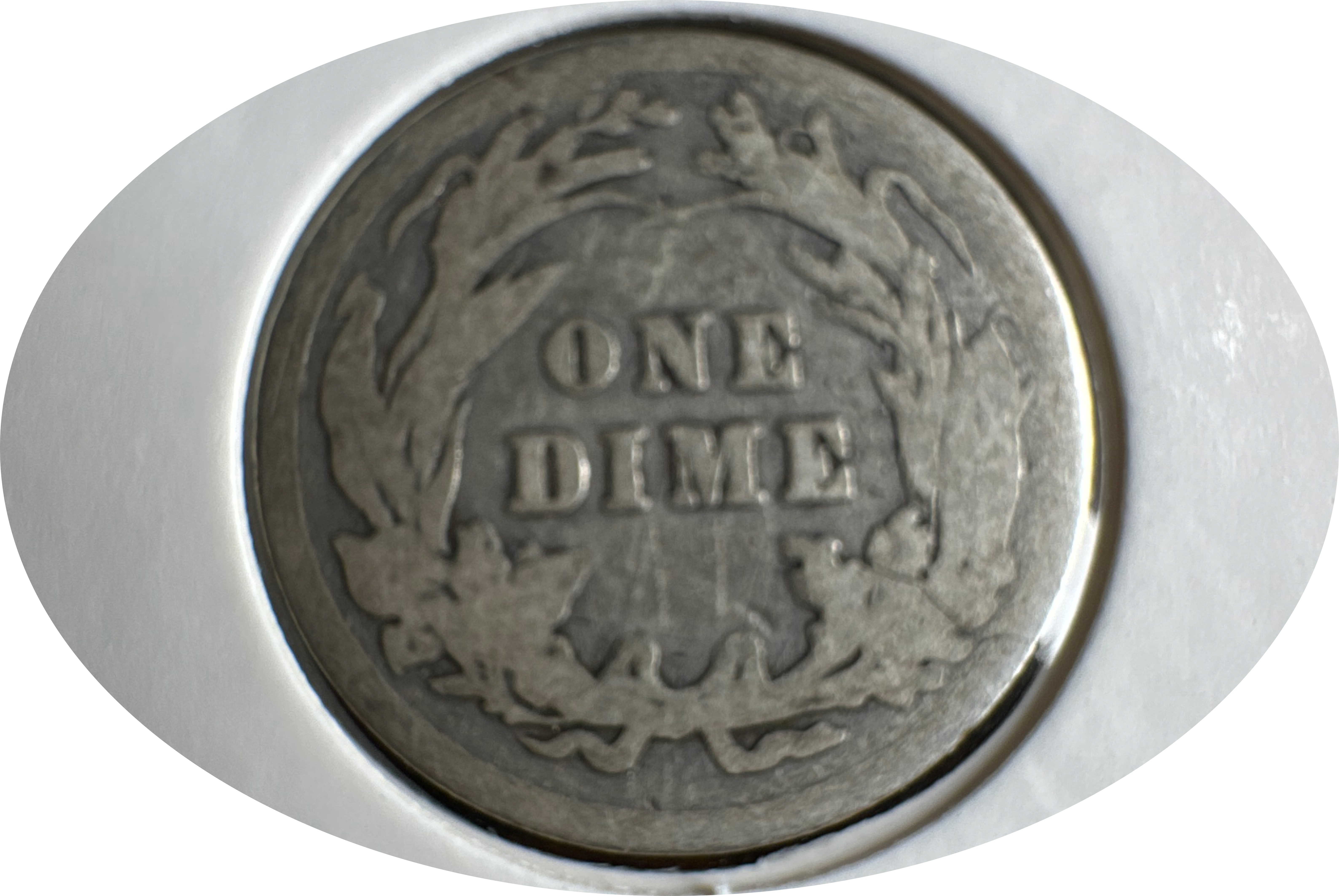 1913-P Barber Dime Ungraded — back
