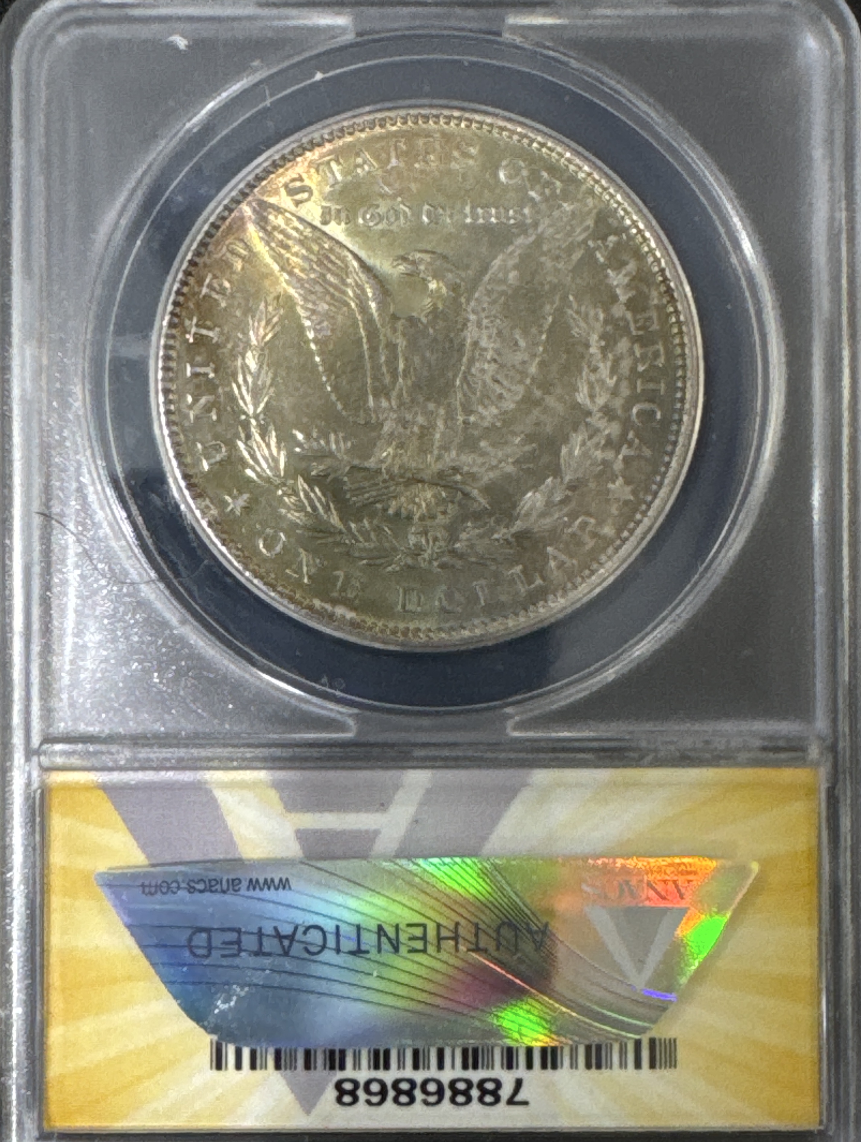1887-P Morgan Dollar AU58 — back