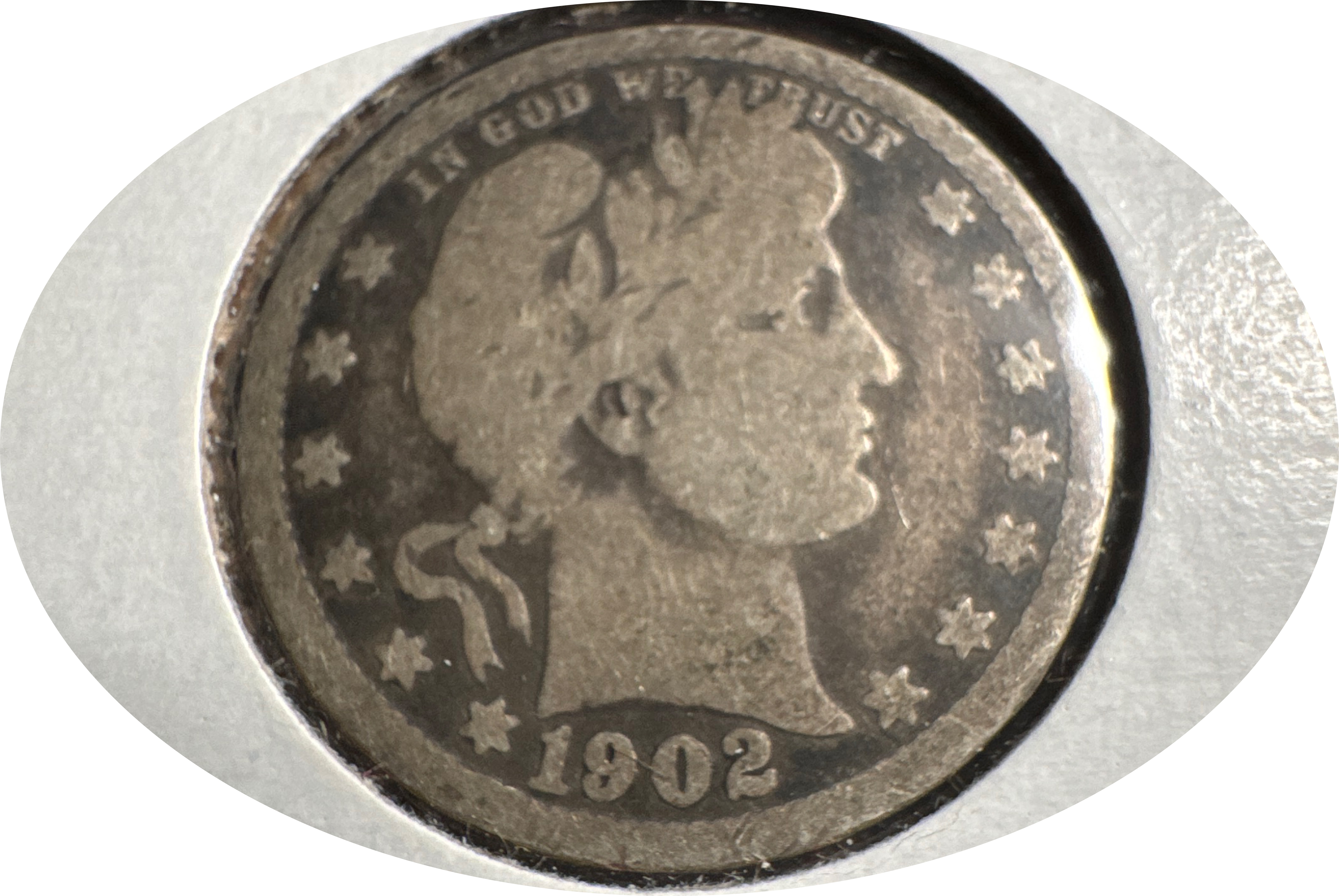 1902-P Barber Quarter Ungraded