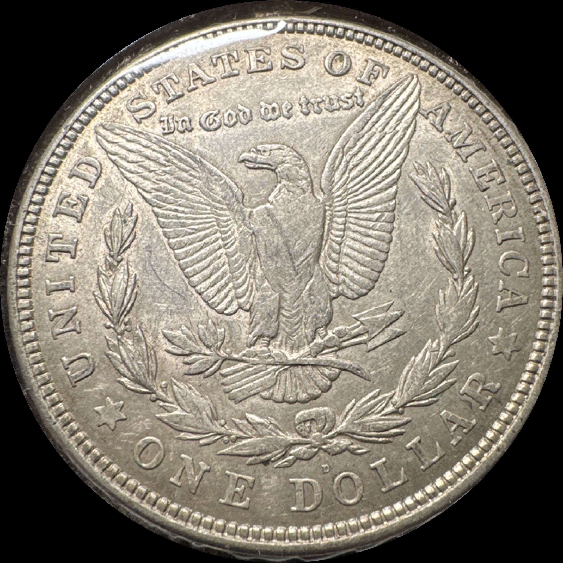 1921-D Morgan Dollar Ungraded — back