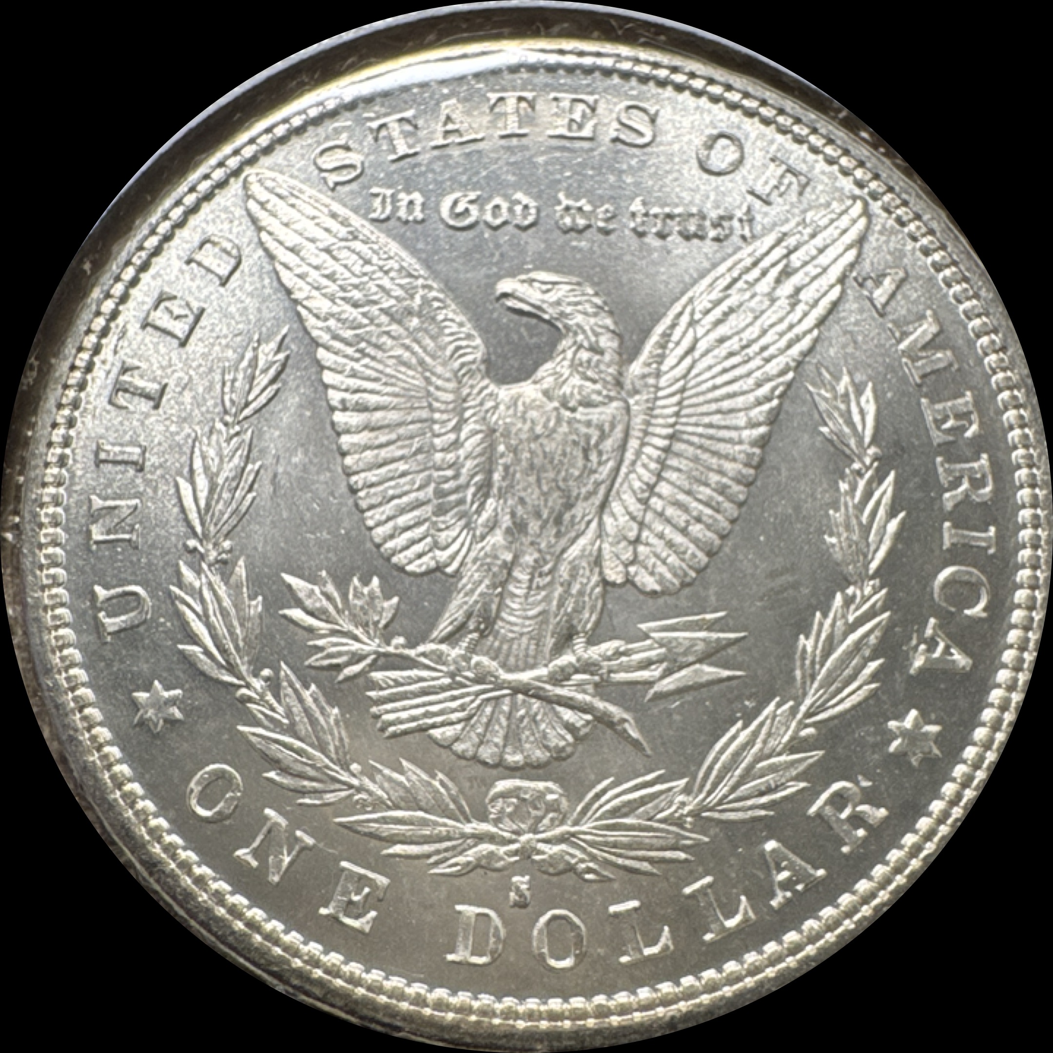 1879-S Morgan Dollar Ungraded — back
