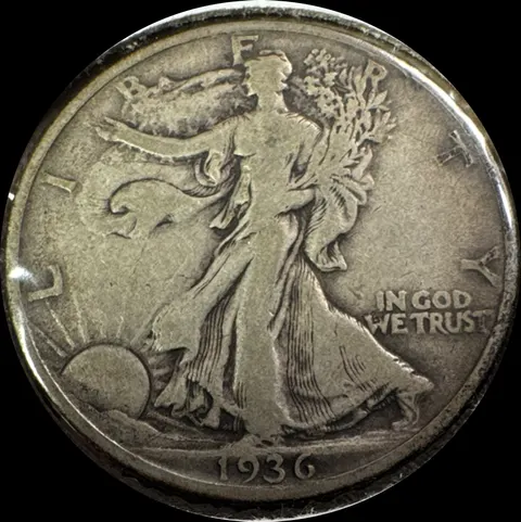 1936-P Walking Liberty Half Dollar UNGRADED