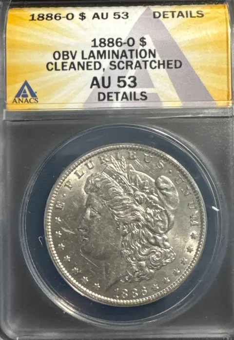 1886-O Morgan Dollar AU53