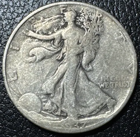 1937-P Walking Liberty Half Dollar Ungraded