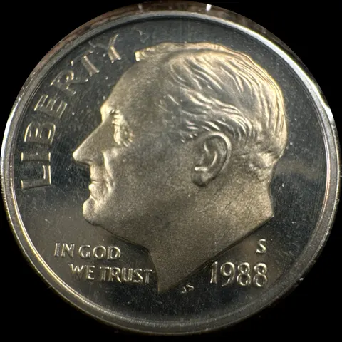 1988-S Roosevelt Dime Ungraded