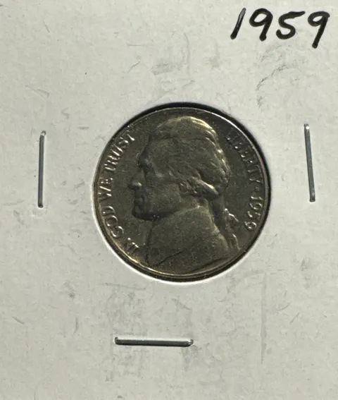 1959 Jefferson Nickel Ungraded