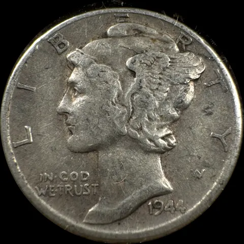 1944-S Mercury Dime Ungraded