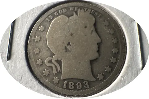 1893-O Barber Quarter Ungraded