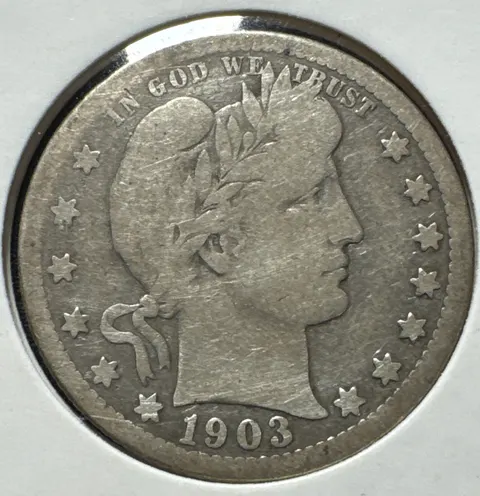 1903-O Barber Quarter Ungraded