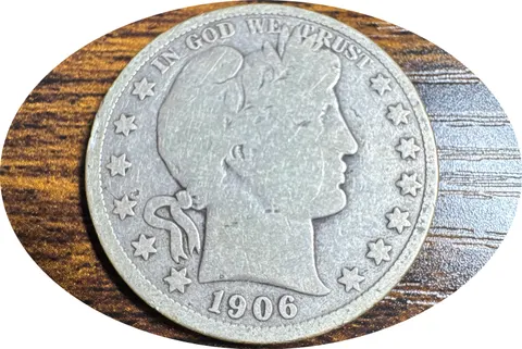 1906-S Barber Half Dollar Ungraded