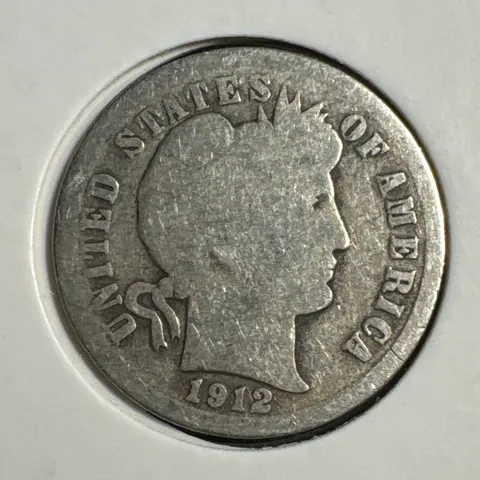 1912 Barber Dime Ungraded