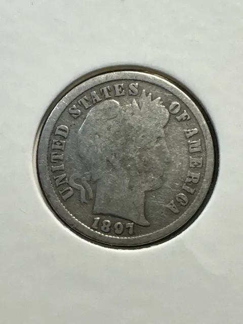 1897 Barber Dime Ungraded