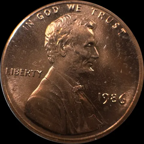 1986-P Lincoln Cent Ungraded