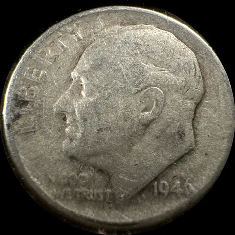 1946-D Roosevelt Dime Ungraded