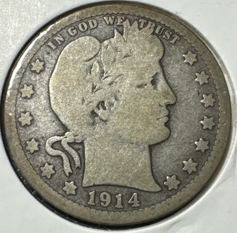 1914-D Barber Quarter Ungraded