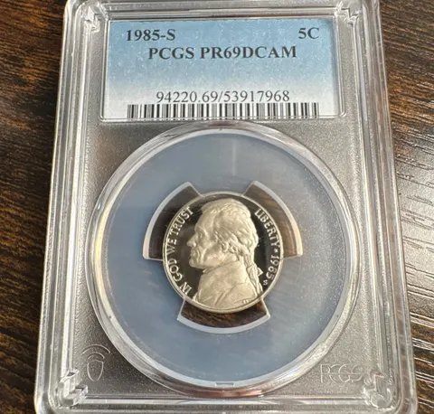 1985-S Jefferson Nickel PR69