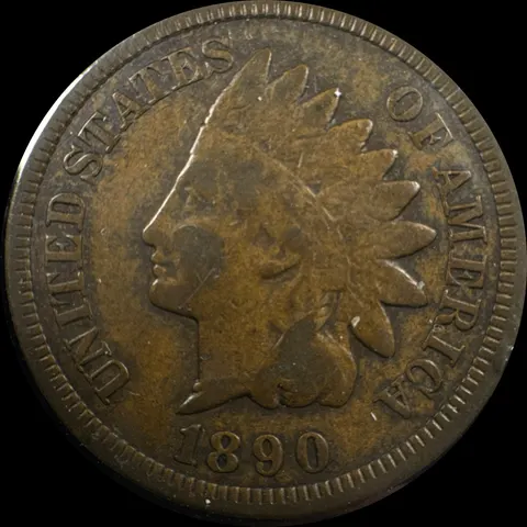 1890-P Indian Head Cent Ungraded
