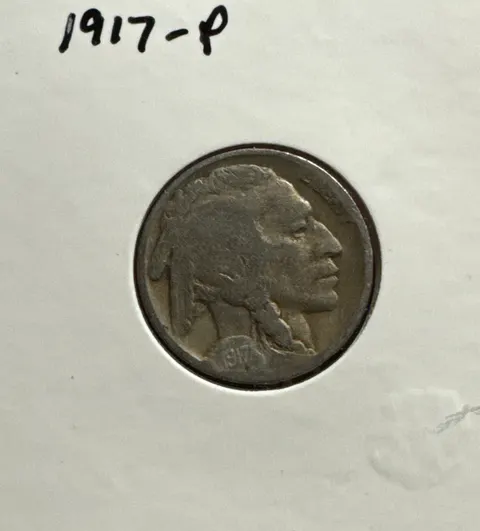 1917-P Buffalo Nickel Ungraded