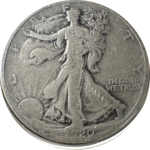 1920-P Walking Liberty Half Dollar Ungraded
